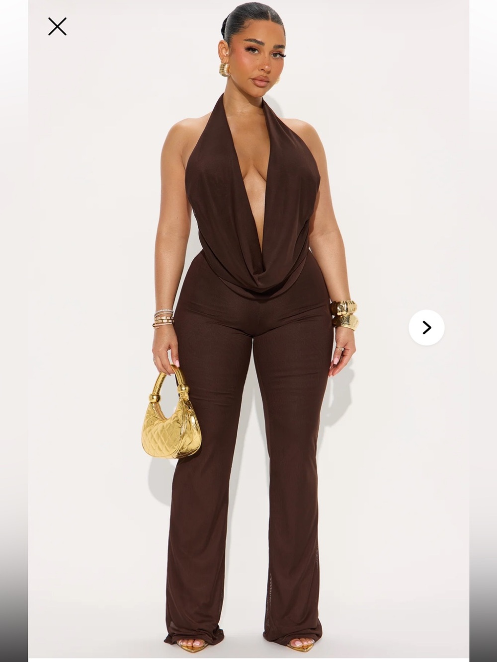 Fashionnova Brown Romper